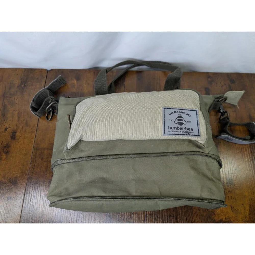 Humble-Bee Mini Charm Stroller Organizer Bag Convertible Diaper Purse Olive...